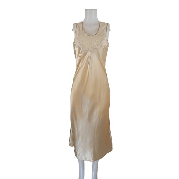 Victoria Secret Wedding Special Events Night Wear Beige Lingerie Night Gown XS - Picture 1 of 7